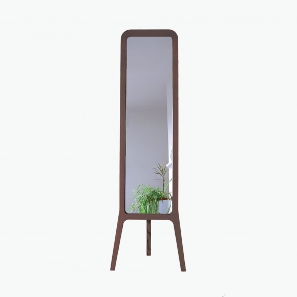 Free Standing Walnut R-Mirror  | The Collaborative Store