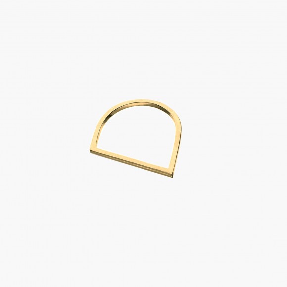 Gold Slant Ring  | The Collaborative Store