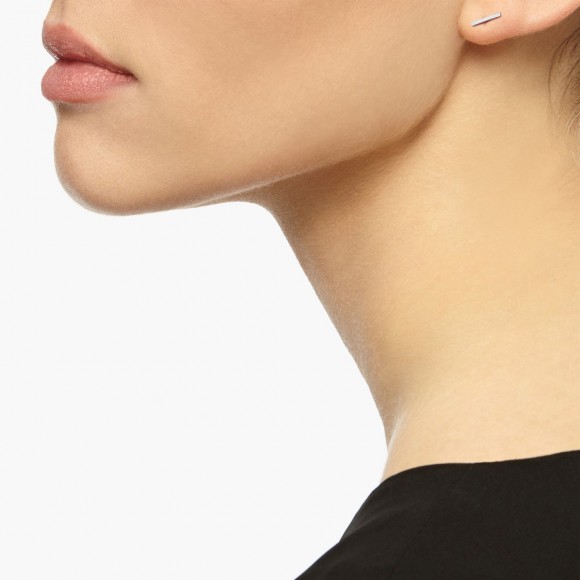 Bar Stud Earrings in Silver | The Collaborative Store