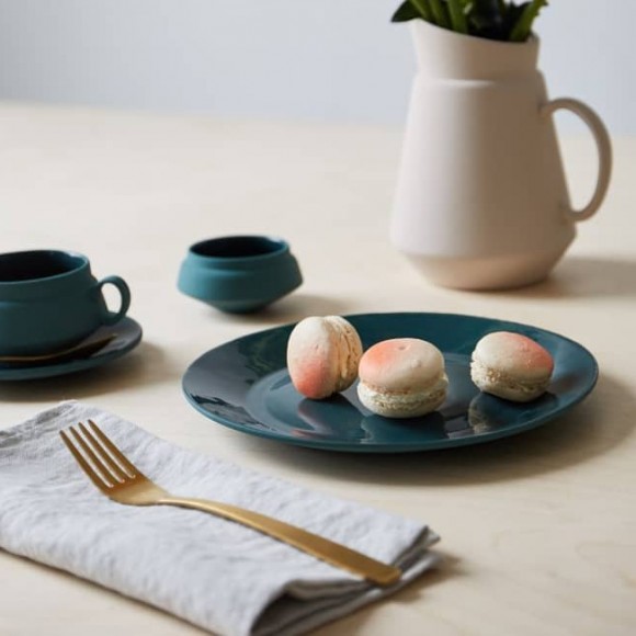 Matt Green Ceramic Side Plate | The Collaborative Store