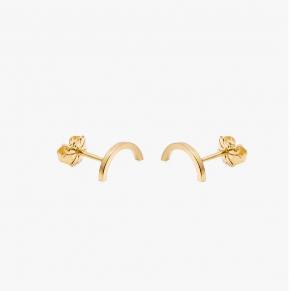 Gold Mini Arc Stud Earrings | The Collaborative Store