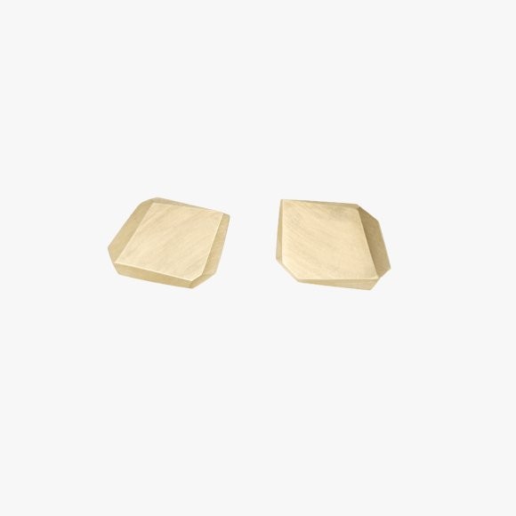 FIONN Solid Gold Rock Studs | The Collaborative Store