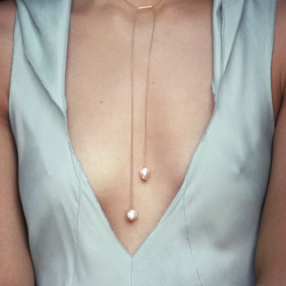 Twin Pearl Rosebud Necklace | The Collaborative Store