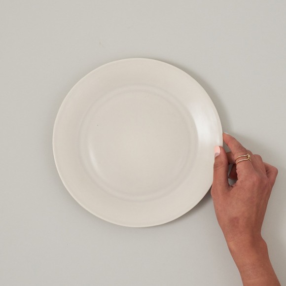 Matt Greige Ceramic Side Plate | The Collaborative Store