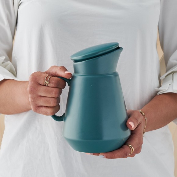 Matt Green Ceramic Coffee Jug | The Collaborative Store