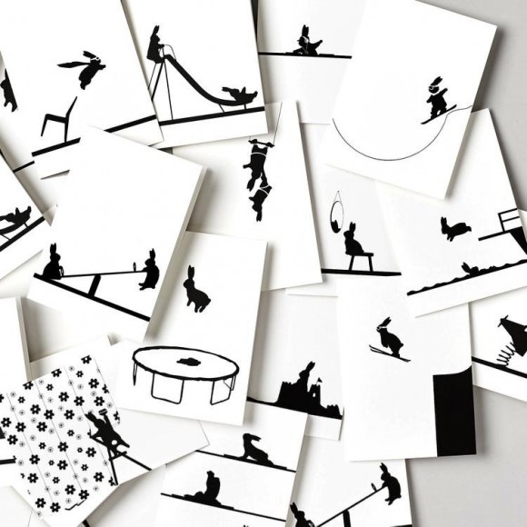 Ski Jumping Rabbit Card | The Collaborative Store