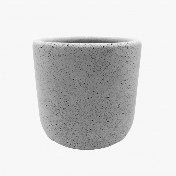 Medium Jesmonite Pot in Grey | The Collaborative Store