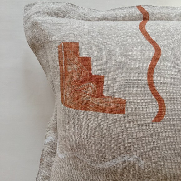 Limited Edition AL-GHARB Linen Cushion | The Collaborative Store