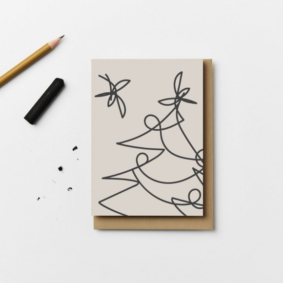 Christmas Tree Lines Card | The Collaborative Store