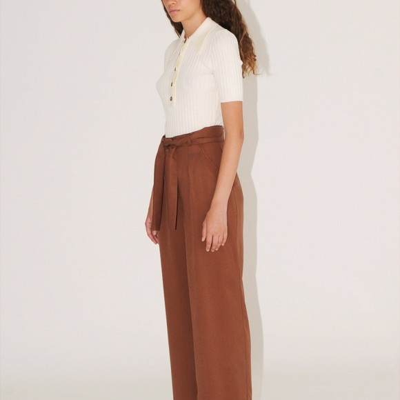 Luisa High Waist Cropped Trousers | The Collaborative Store