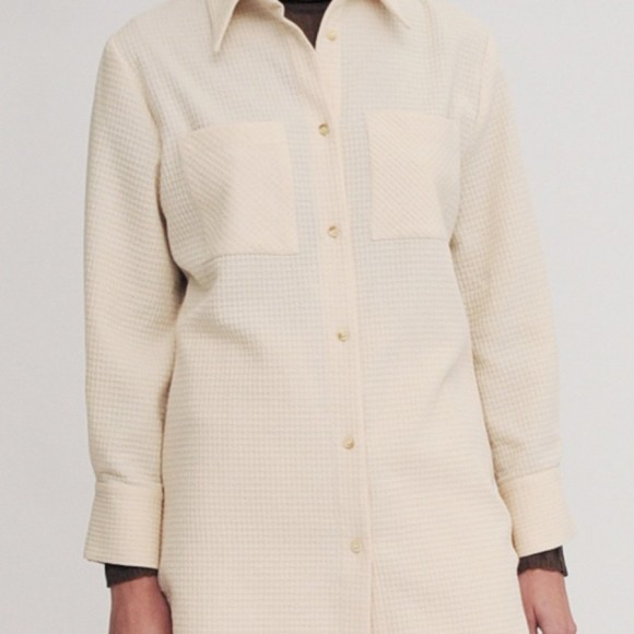 Pierre Organic Cotton Shirt in Ecru | The Collaborative Store