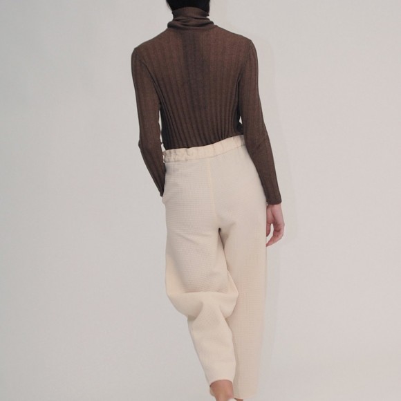 Eriko Organic Cotton Trousers in Ecru | The Collaborative Store