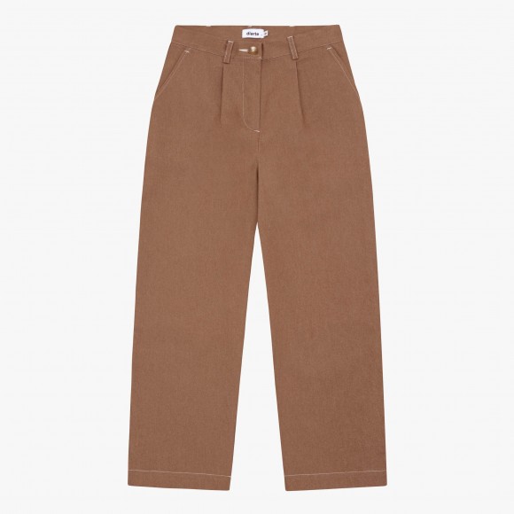 Cocosolo Denim Trousers in Caramel | The Collaborative Store