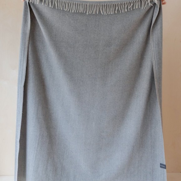 Recycled Wool Throw in Charcoal | The Collaborative Store