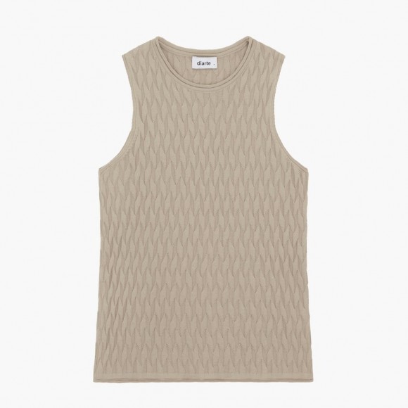 Sirkel Top in Taupe Cotton | The Collaborative Store