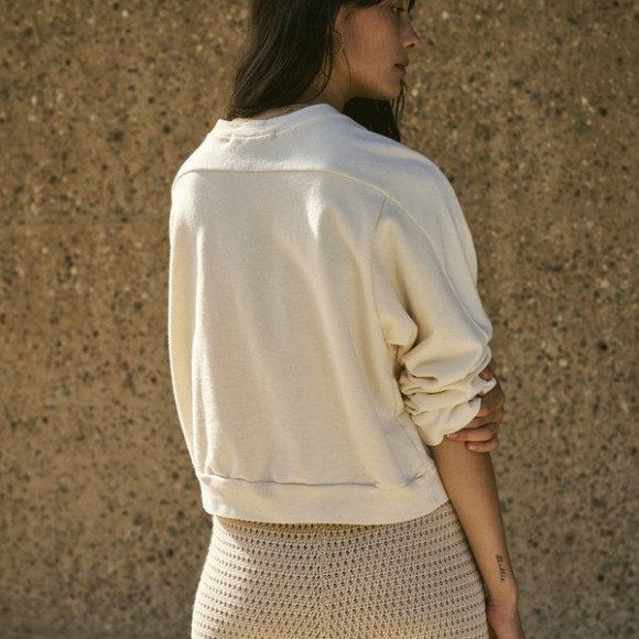 Easy Sweatshirt in Natural Organic Cotton | The Collaborative Store