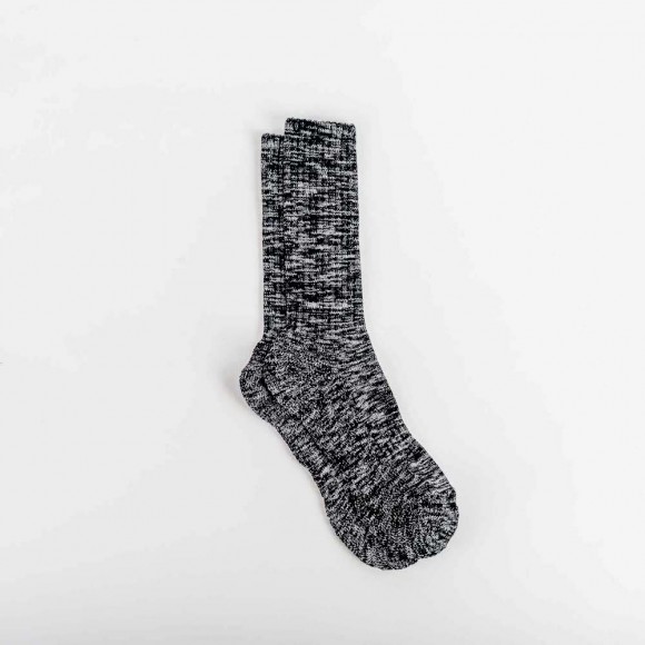 Twister Socks in Charcoal Organic Cotton | The Collaborative Store