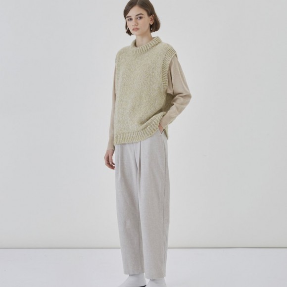 Palmer Trousers in Light Grey Recycled Cotton | The Collaborative Store