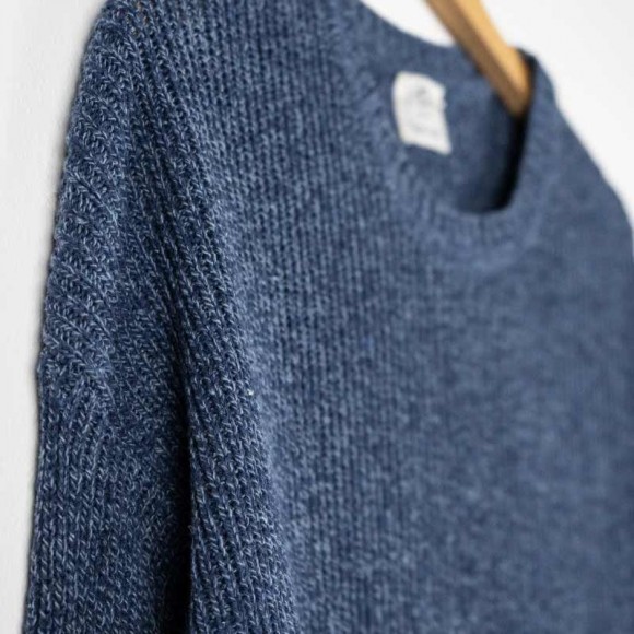 Daria Recycled Cotton Sweater in Blue | The Collaborative Store