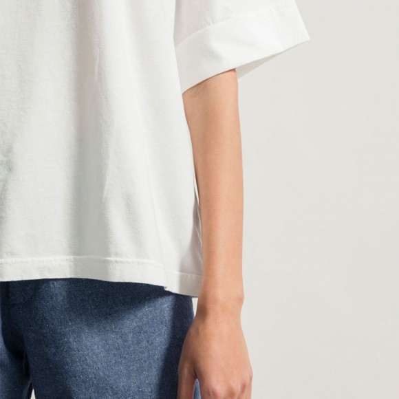 Oversized Organic Cotton T-Shirt in White | The Collaborative Store