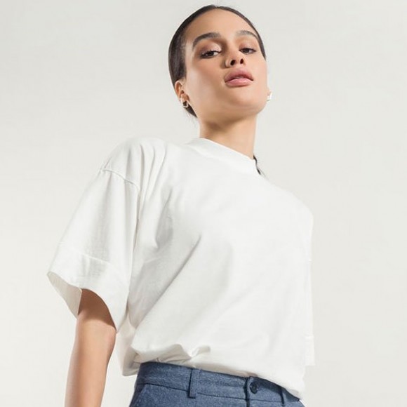 Oversized Organic Cotton T-Shirt in White | The Collaborative Store