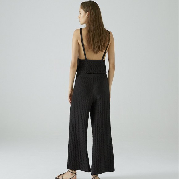 Bao Knitted Trousers in Black Cotton | The Collaborative Store