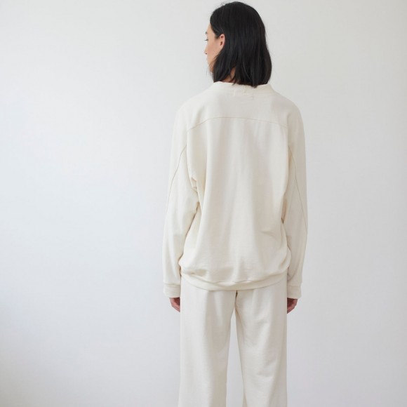 Popover Sweatshirt in Natural Organic Cotton | The Collaborative Store