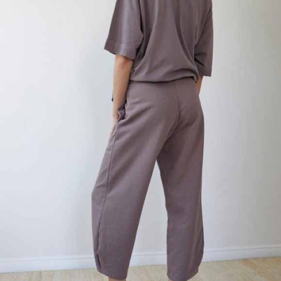 Easy Pants in Mushroom Organic Cotton | The Collaborative Store