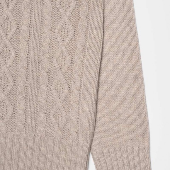 Amos Recycled Wool Sweater in Sand | The Collaborative Store