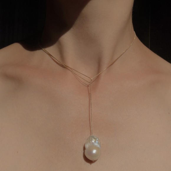 Fireball Lariat Pearl Necklace | The Collaborative Store