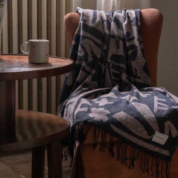 Cody Brushed  Recycled Cotton Throw | The Collaborative Store