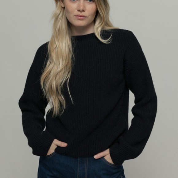 Melissa Recycled Cashmere Sweater in Black | The Collaborative Store